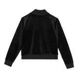 Guess Felpa tinta unita con Zip In Velluto Nero per Bambina J4RQ22K0232 NERO GUESS 