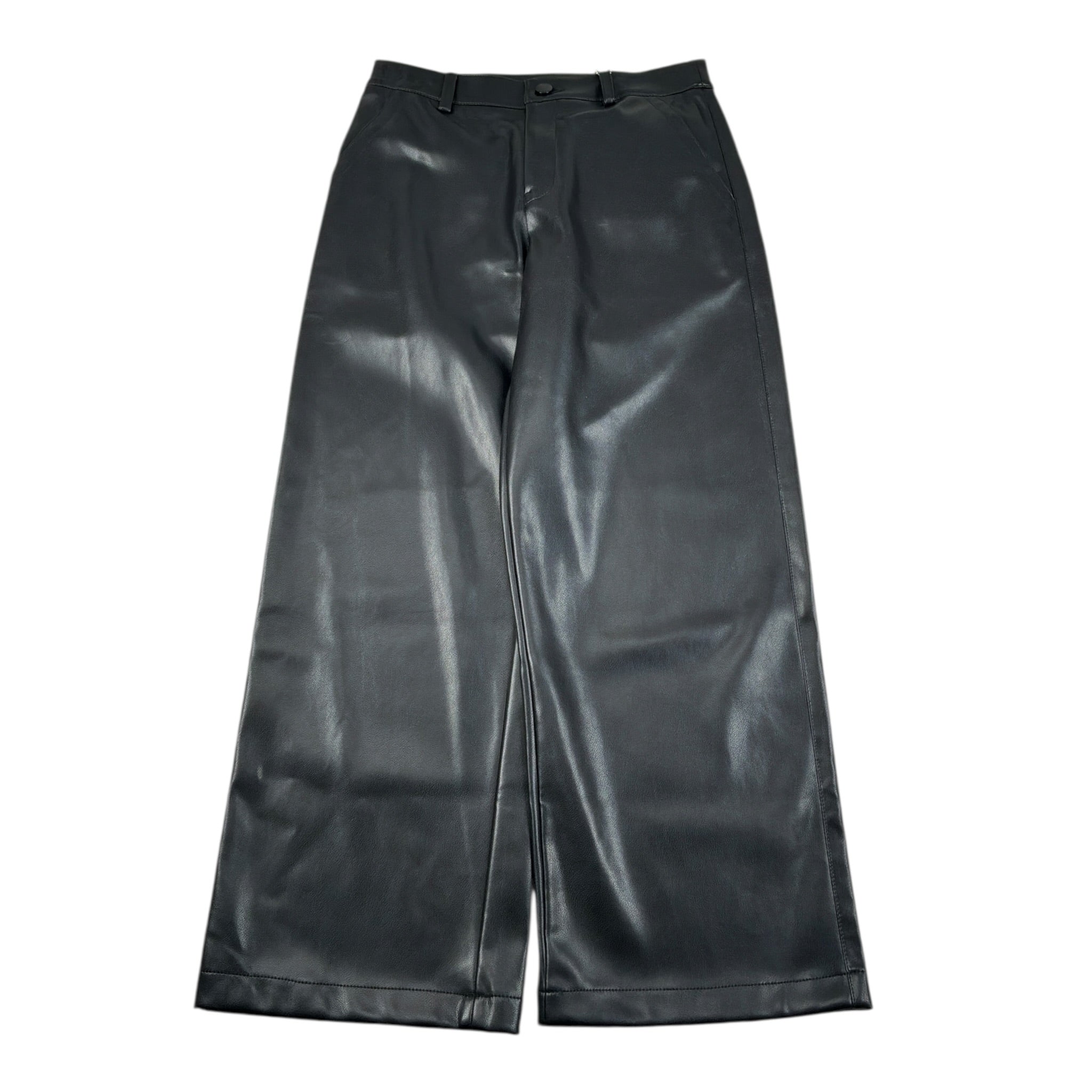 Guess Pantalone tinta unita Modello Palazzo In Ecopelle Nero per Bambina J4YB08WE8D0 NERO GUESS 