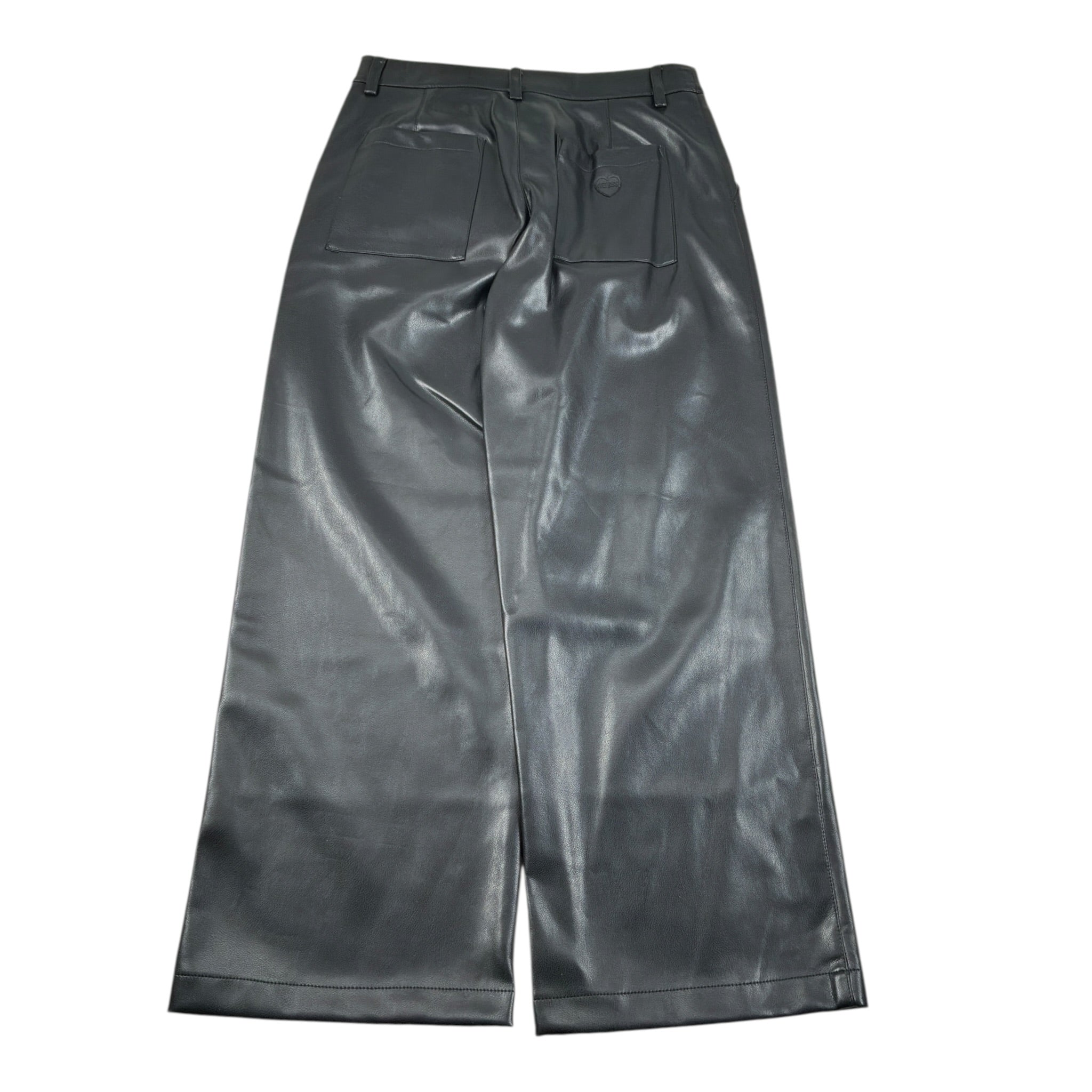 Guess Pantalone tinta unita Modello Palazzo In Ecopelle Nero per Bambina J4YB08WE8D0 NERO GUESS 