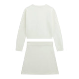 Guess Completo 2Pz Maglia-Gonna tinta unita con Fiocchi Bianco per Bambina J5BG00Z0970 BIANCO GUESS 