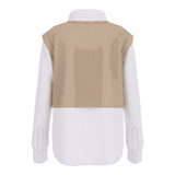 Guess Camicia con Gilet Bicolore Bianco/Beige per Bambina J5BH01WBHQ0 BIANCO/BEIGE GUESS 