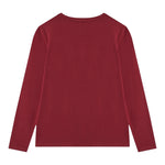 Guess Shirt Girocollo tinta unita con Logo Rosso per Bambina J5BI13J1314 ROSSO GUESS 
