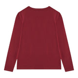 Guess Shirt Girocollo tinta unita con Logo Rosso per Bambina J5BI13J1314 ROSSO GUESS 
