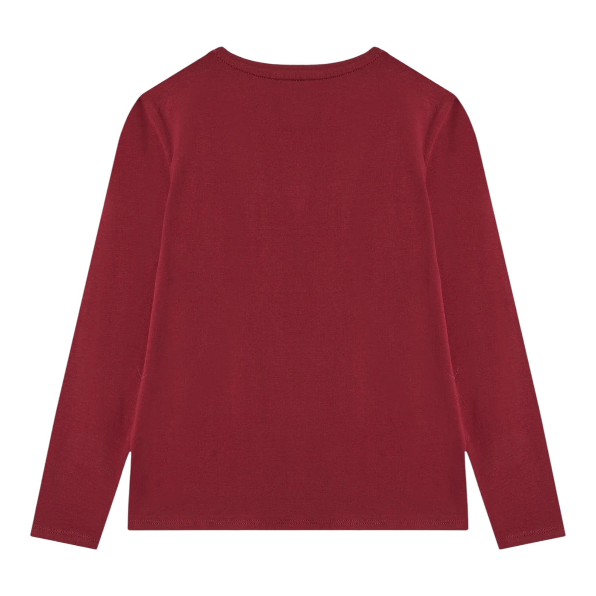 Guess Shirt Girocollo tinta unita con Logo Rosso per Bambina J5BI13J1314 ROSSO GUESS 