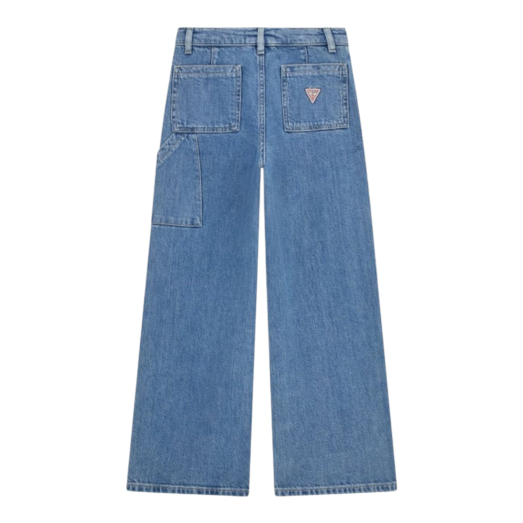 Guess Jeans tinta unita con Girovita Regolabile Azzurro per Bambina J5RA03D5BV0 AZZURRO GUESS 