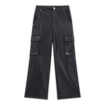 Guess Pantalone tinta unita Modello Palazzo In Ecopelle Nero per Bambina J5YB03WFV60 NERO GUESS 