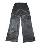 Guess Pantalone tinta unita Modello Palazzo In Ecopelle Nero per Bambina J5YB03WFV60X NERO GUESS 