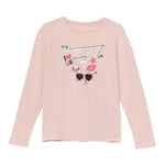 Guess Shirt tinta unita con Stampa Rosa per Bambina J5YI01K6YW4 ROSA GUESS 