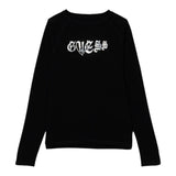 Guess Shirt tinta unita Girocollo con Stampa Nero per Bambina J5YI13K6YW4XX NERO GUESS 