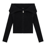 Guess Maglia tinta unita con Zip Nero per Bambina J5YR03ZOP0 NERO GUESS 