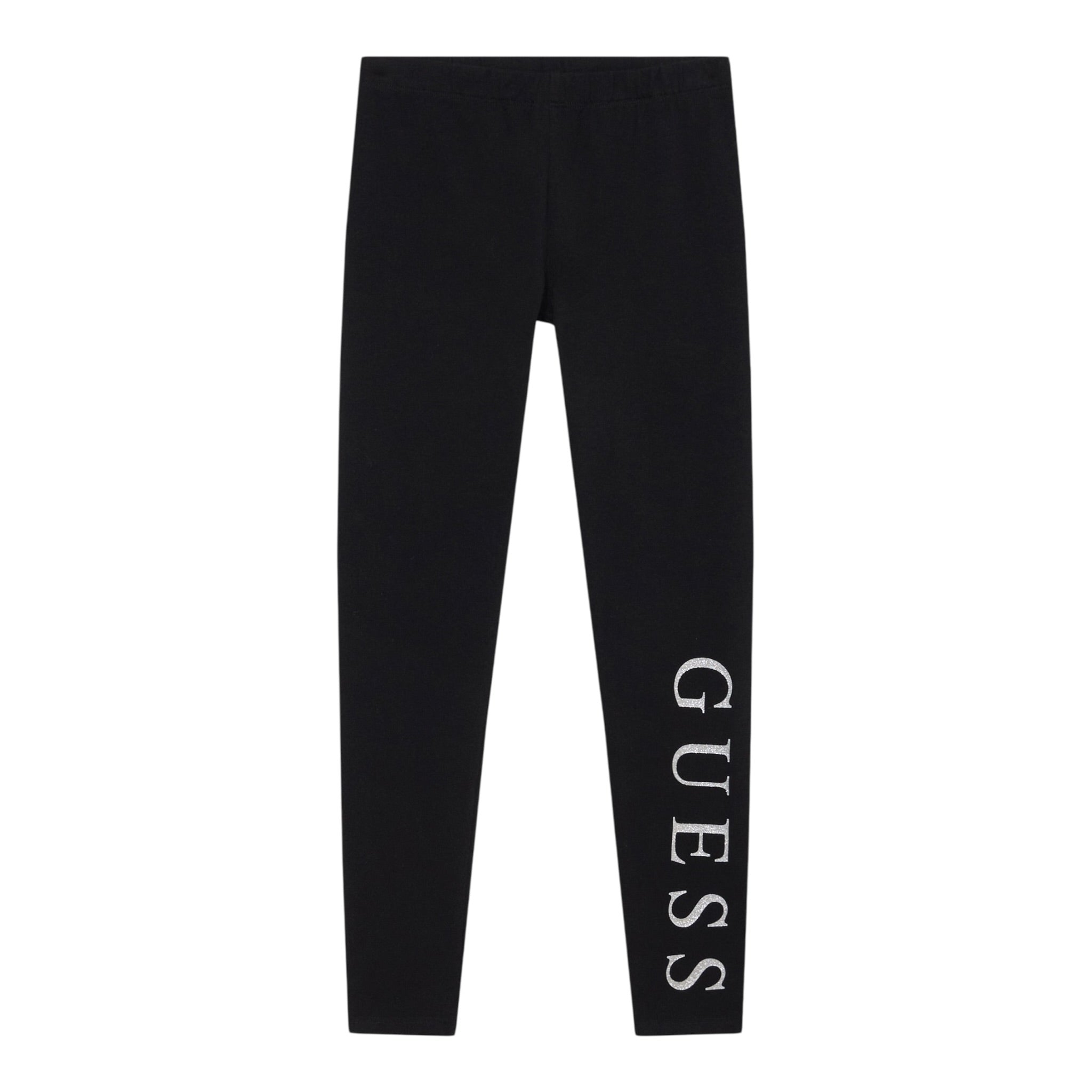 Guess Leggins Tint Unita con Logo Nero per Bambina J93B11J1314 NERO GUESS 
