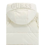 Guess Giubbino tinta unita con Zip E Cappuccio Panna per Neonata K5B04WGI20 PANNA GUESS 