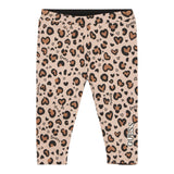 Guess Leggins Reversibile Bicolore con Fantasia Maculata Beige per Bambina K5BB01K6YW4 BEIGE GUESS 