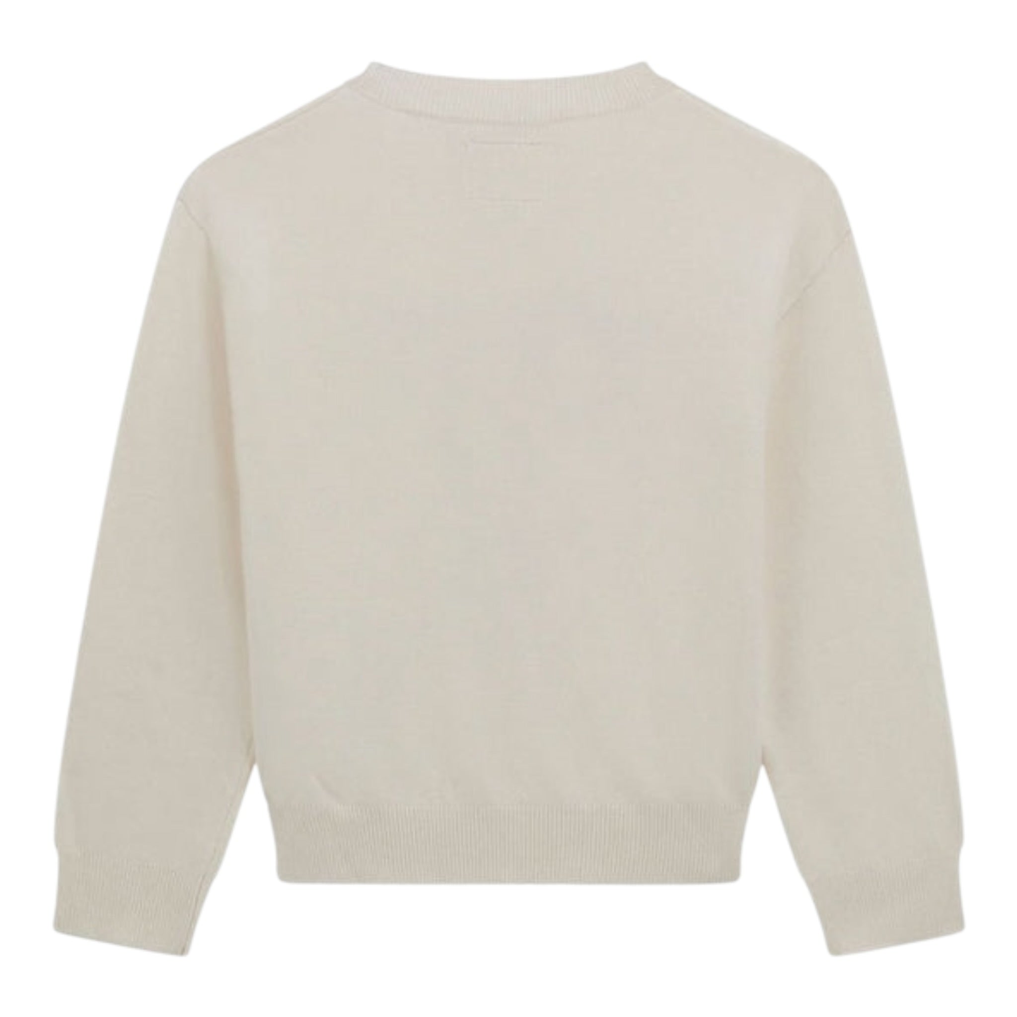 Guess Maglia Girocollo tinta unita con Paillettes Panna per Neonata K5BR04Z2NQ2 PANNA GUESS 
