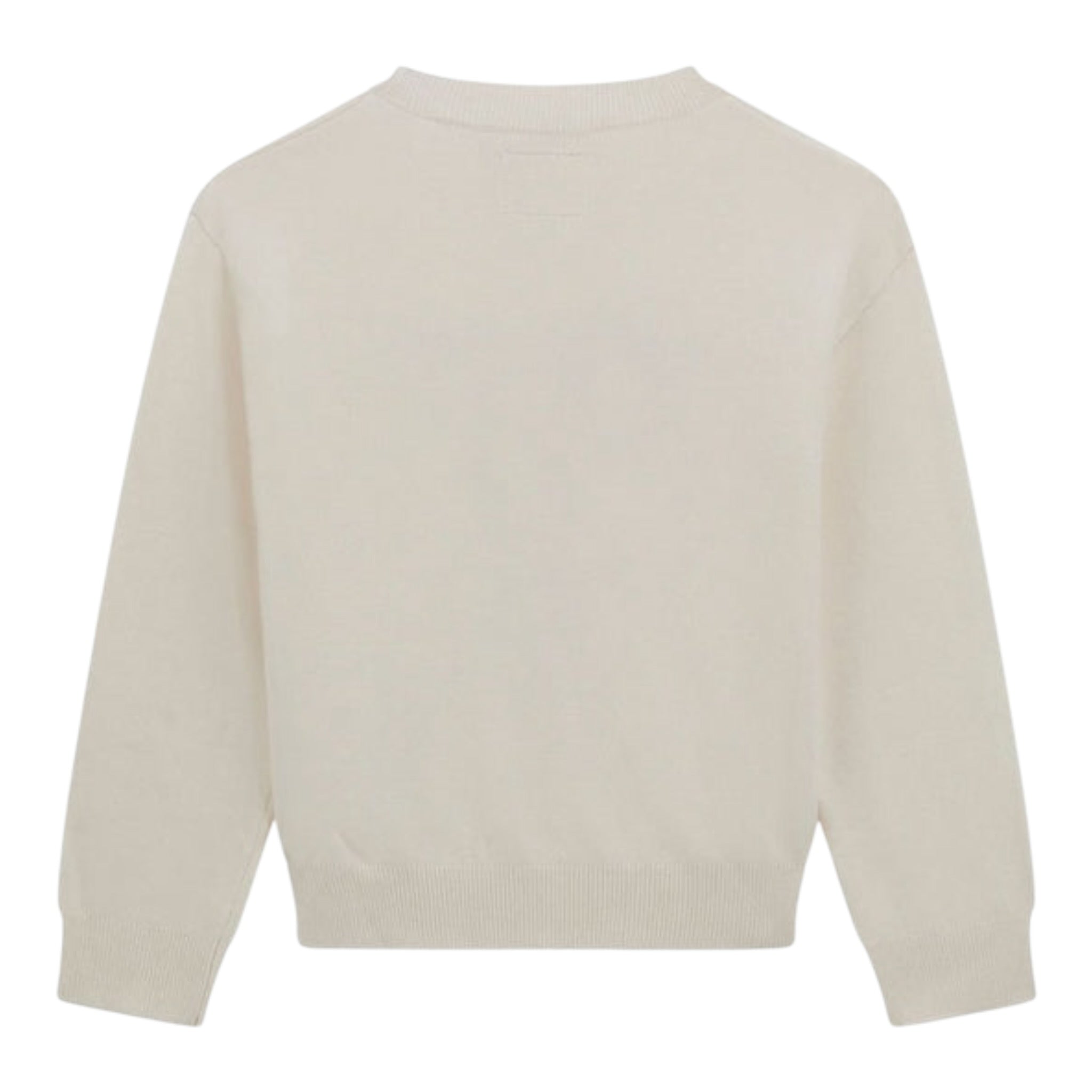 Guess Maglia Girocollo tinta unita con Paillettes Panna per Neonata K5BR04Z2NQ2X PANNA GUESS 