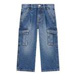 Guess Jeans tinta unita con Tasconi Blu per Bambina K5YA00D5FL0 BLU GUESS 