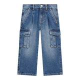 Guess Jeans tinta unita con Tasconi Blu per Bambina K5YA00D5FL0X BLU GUESS 