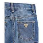 Guess Jeans tinta unita con Tasconi Blu per Bambina K5YA00D5FL0X BLU GUESS 