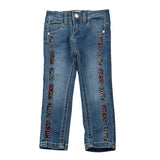 Guess Jeans tinta unita con Applicazioni Azzurro per Bambina K5YA01D4CA0J AZZURRO GUESS 