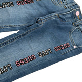 Guess Jeans tinta unita con Applicazioni Azzurro per Bambina K5YA01D4CA0J AZZURRO GUESS 