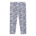 Guess Leggins Reversibile Bicolore con Fantasia Floreale Blu per Bambina K5YB05K6YW4 BLU GUESS 