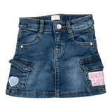 Guess Gonna In Denim tinta unita con Applicazioni Blu per Neonata K5YD01D4CA0 BLU GUESS 