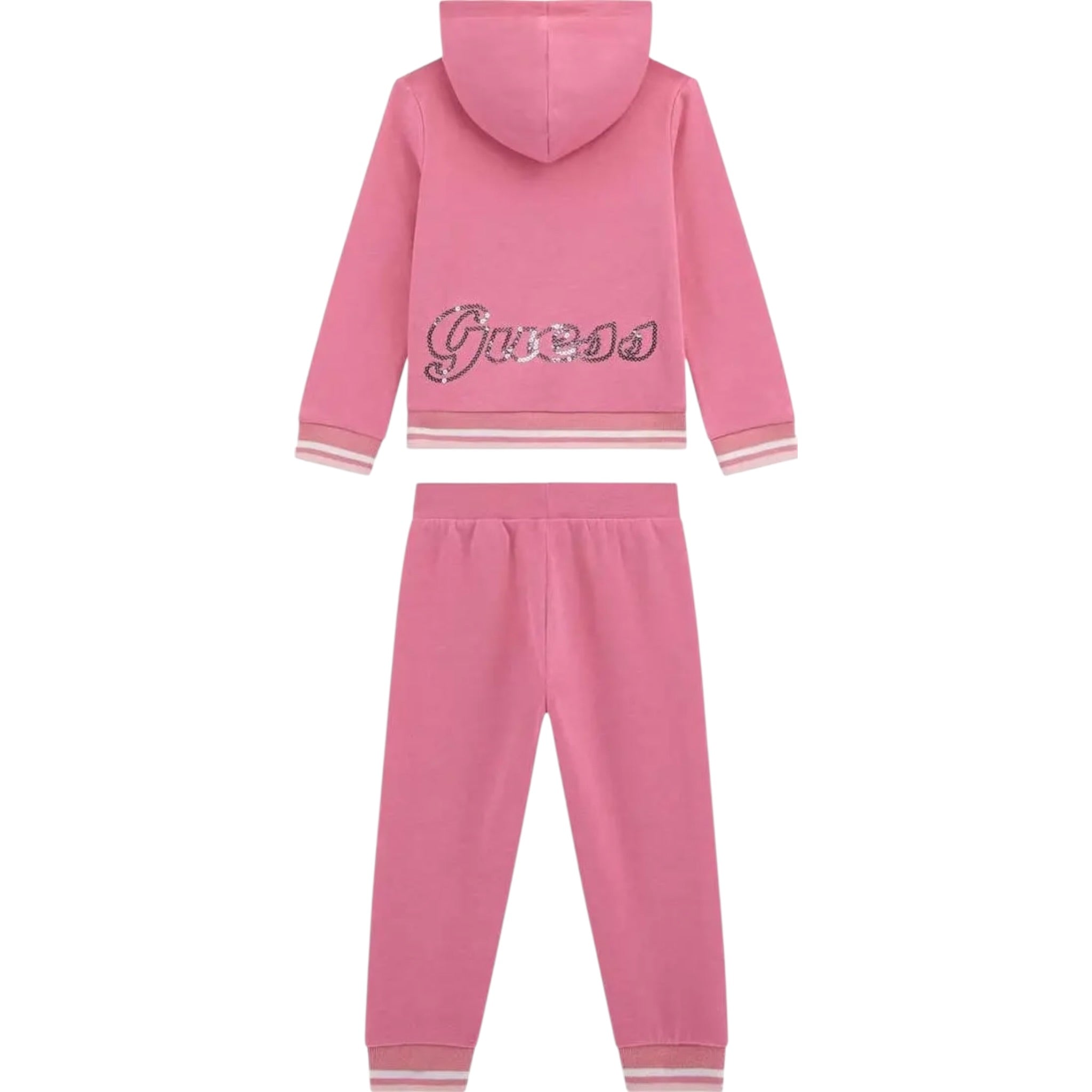 Guess Completo 2Pz Felpa-Pantalone tinta unita Rosa per Bambina K5YG00KA6R4 ROSA GUESS 