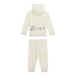 Guess Completo 2Pz Felpa-Pantalone tinta unita Panna per Bambina K5YG00KA6R4X PANNA GUESS 