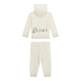 Guess Completo 2Pz Felpa-Pantalone tinta unita Panna per Bambina K5YG00KA6R4X PANNA GUESS 