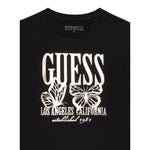 Guess Shirt tinta unita Girocollo con Stampa Nero per Bambina K5YI32K6YW4 NERO GUESS 