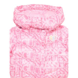 Guess Giubbino tinta unita con Zip Cappuccio E Fantasia Fuxia per Bambina K5YL02WEGY0X FUXIA GUESS 