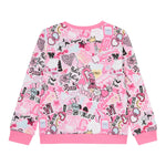 Guess Felpa Chiusa Girocollo tinta unita Stampa Fantasia Rosa per Bambina K5YQ02KA6R4JJ ROSA GUESS 
