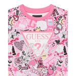 Guess Felpa Chiusa Girocollo tinta unita Stampa Fantasia Rosa per Bambina K5YQ02KA6R4JJ ROSA GUESS 