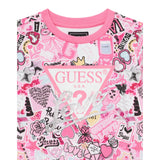 Guess Felpa Chiusa Girocollo tinta unita Stampa Fantasia Rosa per Bambina K5YQ02KA6R4JJ ROSA GUESS 