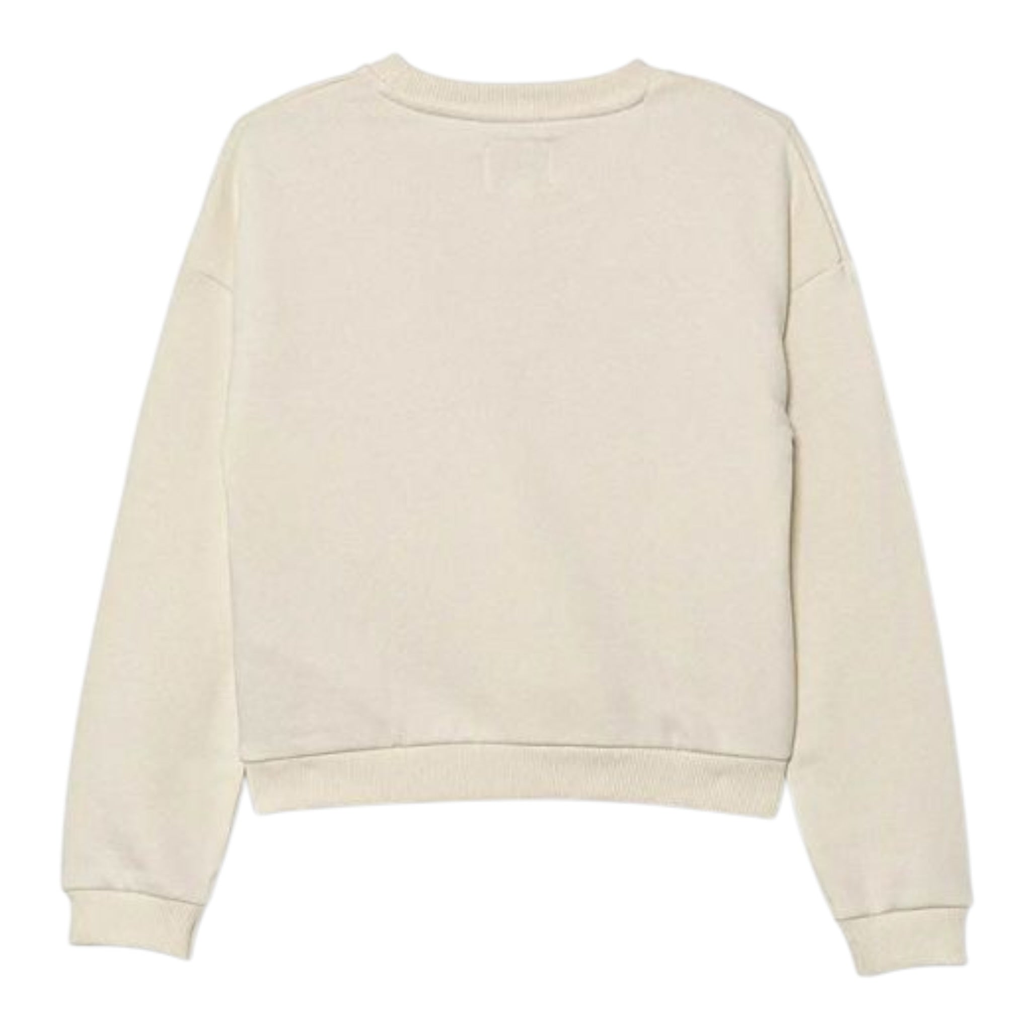 Guess Felpa Chiusa Girocollo tinta unita con Paillettes Panna per Neonata K5YQ09KAV34XN PANNA GUESS 