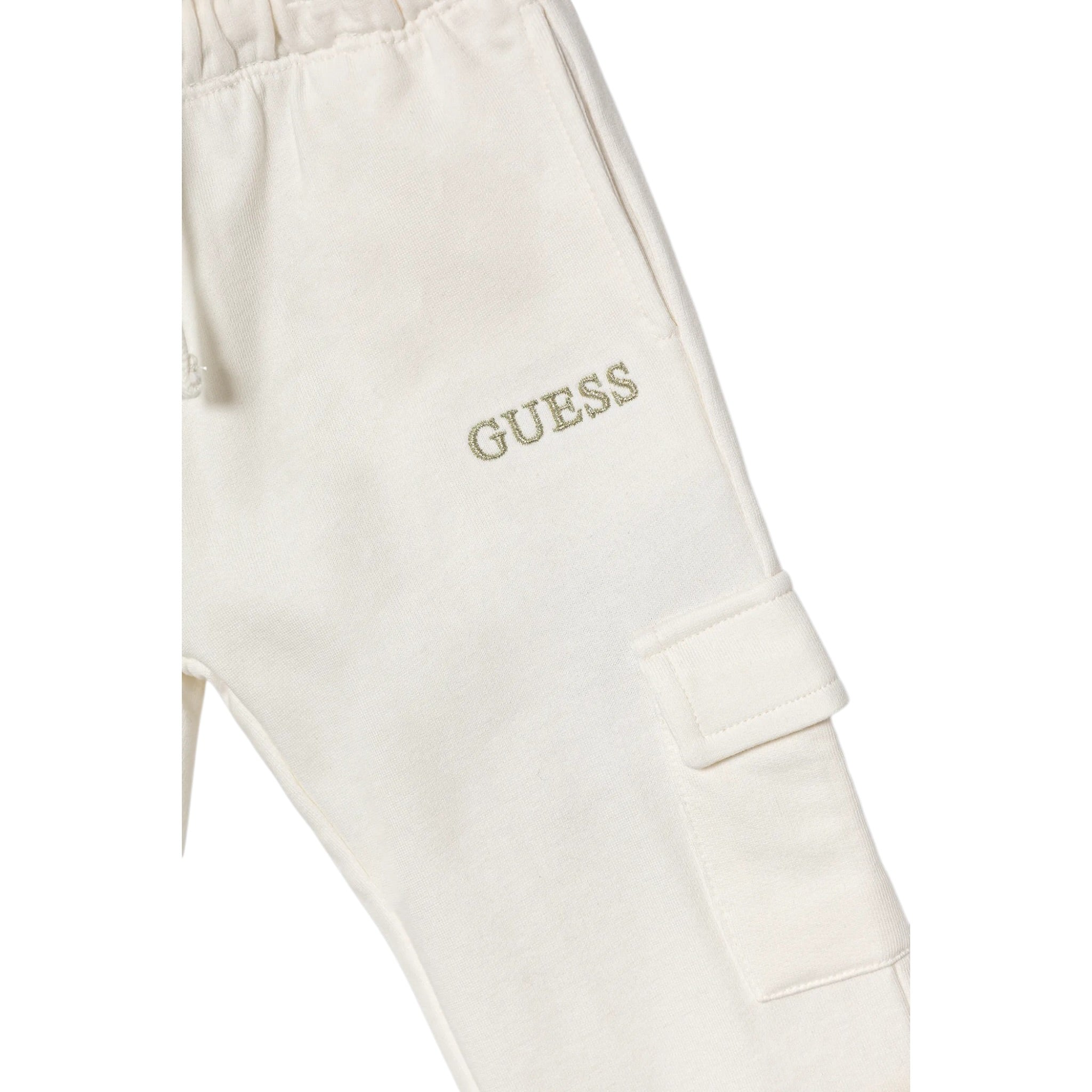 Guess Pantalone Tuta tinta unita Panna per Neonata K5YQ16KA6R4 PANNA GUESS 