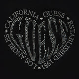 Guess Maglia Girocollo tinta unita con Paillettes Nero per Bambina K5YR08Z2NQ2X NERO GUESS 