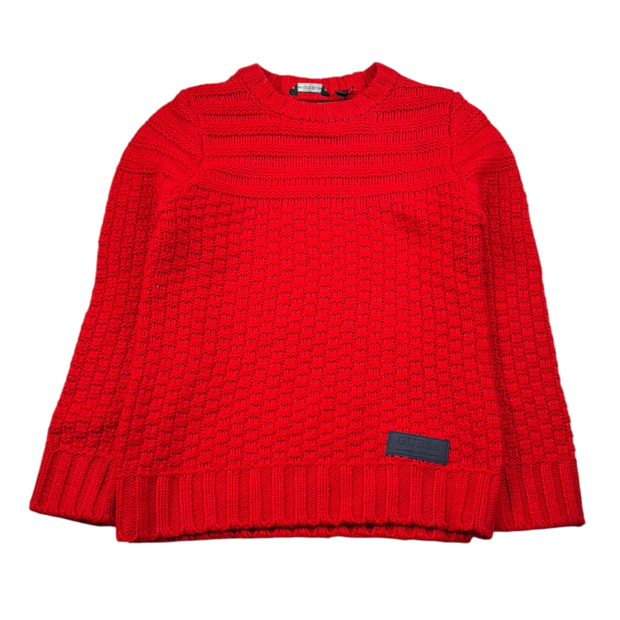 Guess Maglia Girocollo tinta unita Rosso per Bambino L1BR09Z2WB0 ROSSO GUESS 