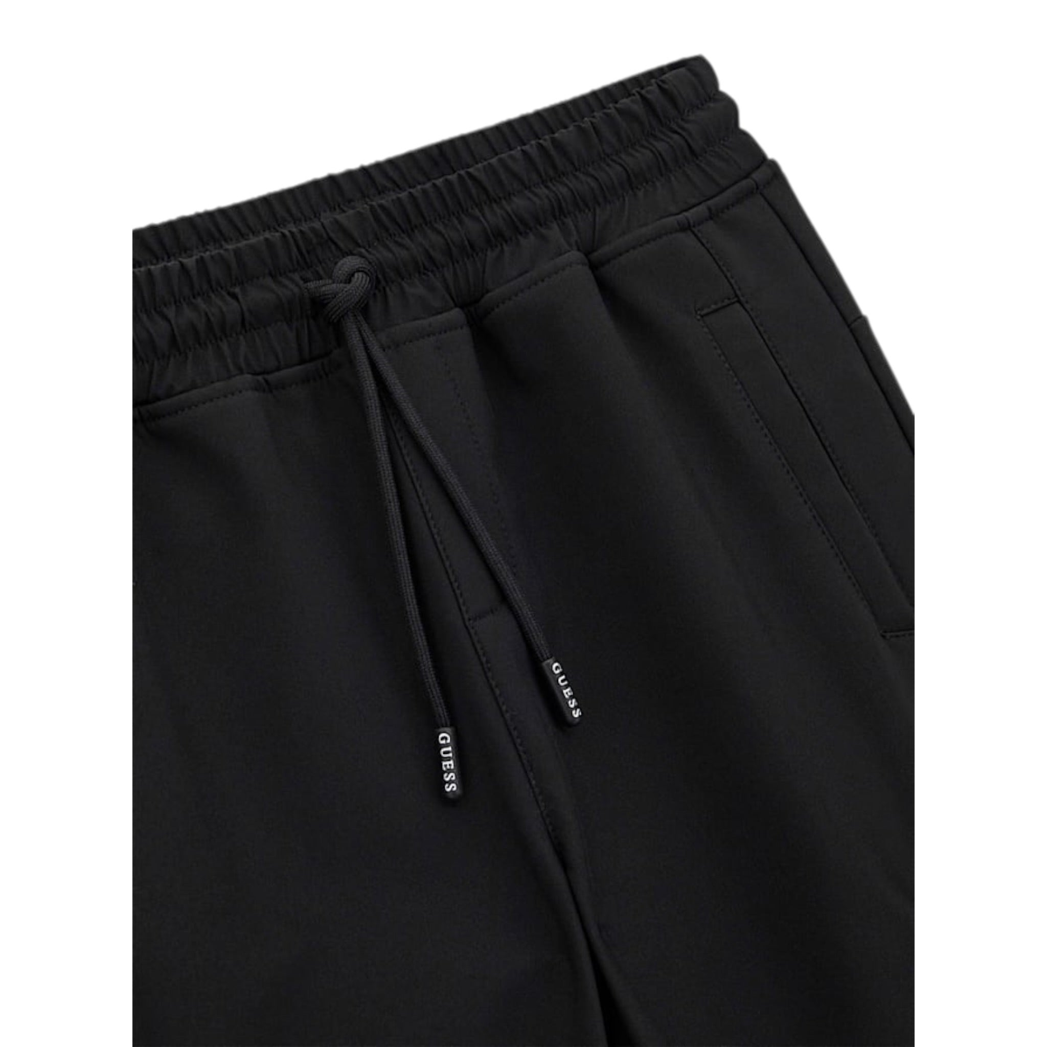 Guess Pantalone tinta unita con Elastico In Vita Nero per Bambino L4BB05WFY80 NERO GUESS 
