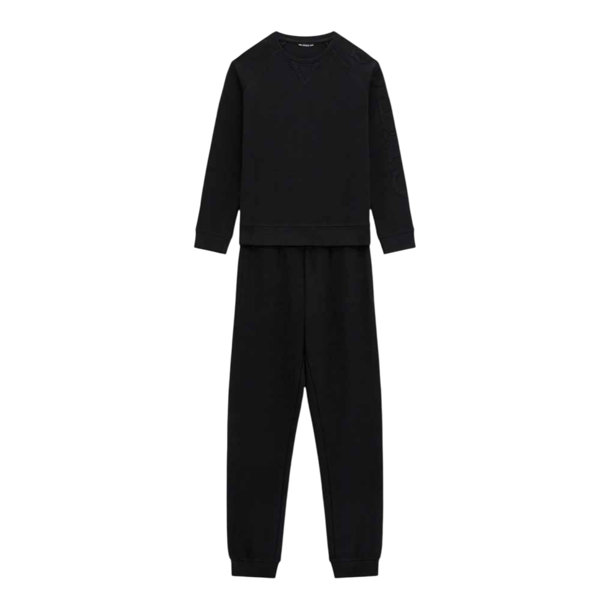Guess Completo Tuta 2Pz Felpa-Pantalone tinta unita Nero per Bambino L4YG00KCCHO NERO GUESS 