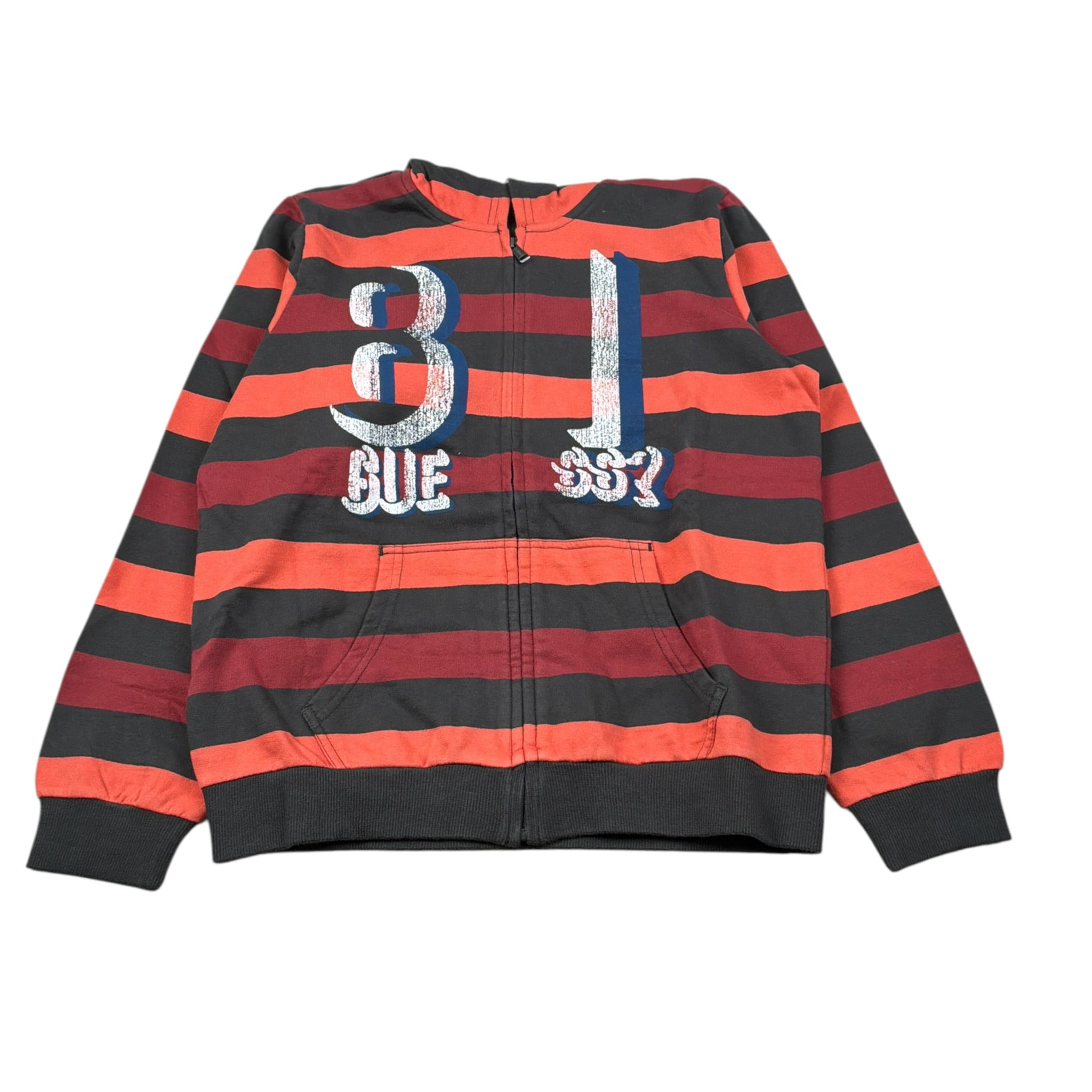 Guess Felpa con Zip E Cappuccio Fantasia Strisce Multicolor per Bambino L54Q2700J6Y MULTICOLOR GUESS 