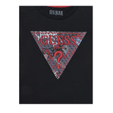 Guess Shirt tinta unita con Stampa Nero per Bambino L5BI04I3Z14 NERO GUESS 