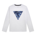Guess Shirt tinta unita con Stampa Bianco per Bambino L5BI04I3Z14X BIANCO GUESS 