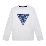 Guess Shirt tinta unita con Stampa Bianco per Bambino L5BI04I3Z14X BIANCO GUESS 