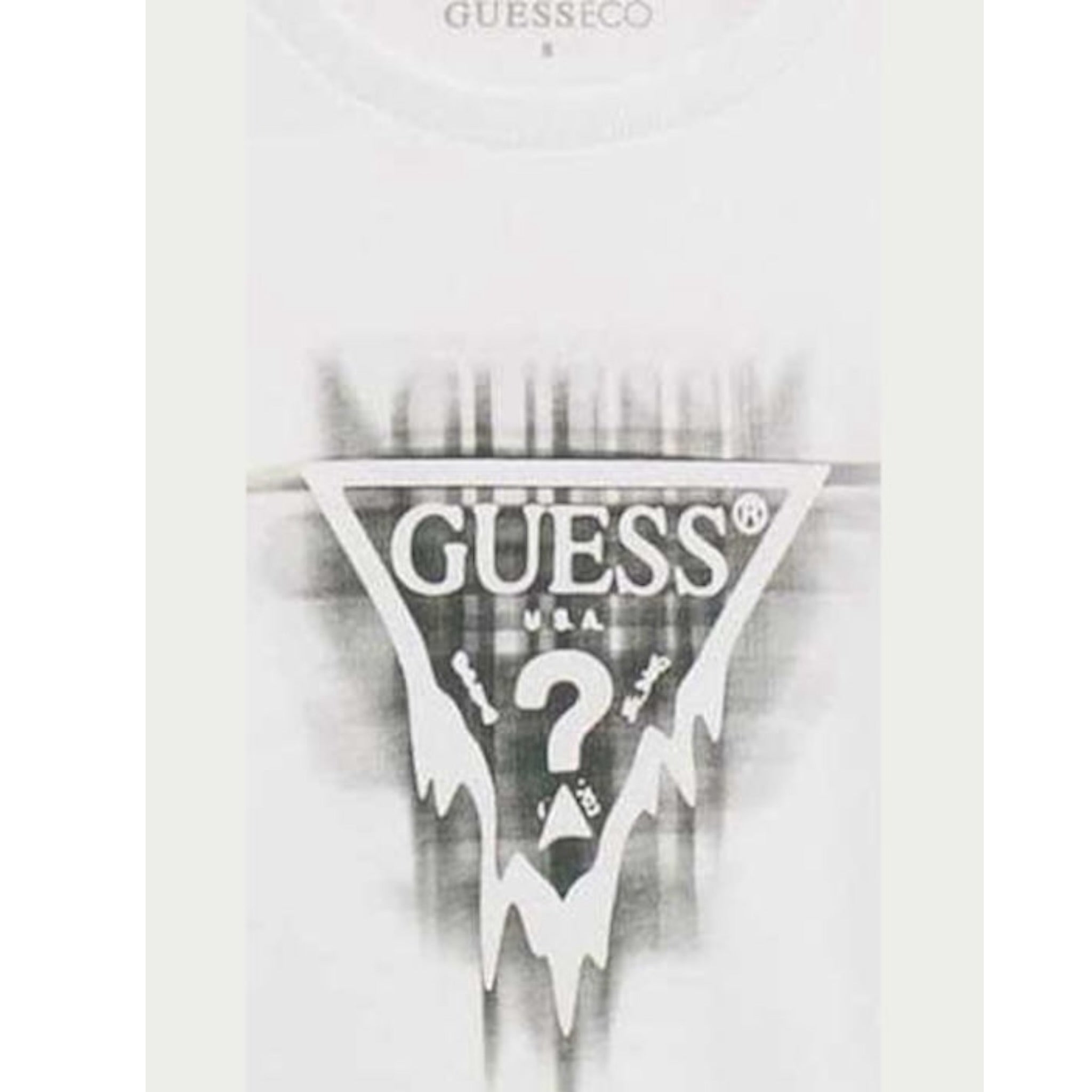 Guess Shirt Girocollo tinta unita con Stampa Bianco per Bambino L5BI21I3Z14 BIANCO GUESS 