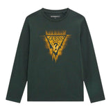 Guess Shirt Girocollo tinta unita con Stampa Verde per Bambino L5BI21I3Z14 VERDE GUESS 