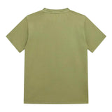Guess T-Shirt Giocollo tinta unita con Stampa Verde per Bambino L5RI36K8HM4 VERDE GUESS 