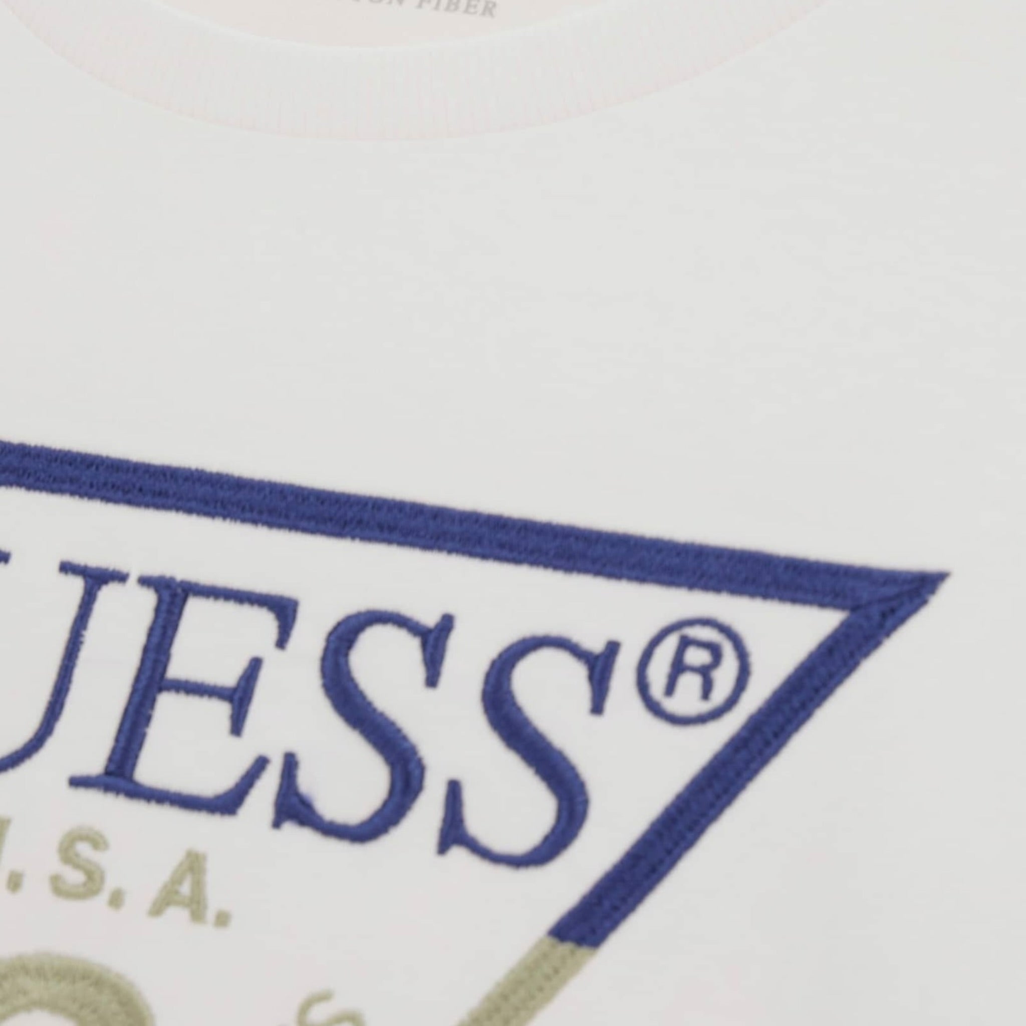 Guess Shirt Tinta Uinita con Stampa Bianco per Bambino L5YI06K8HM4 BIANCO GUESS 