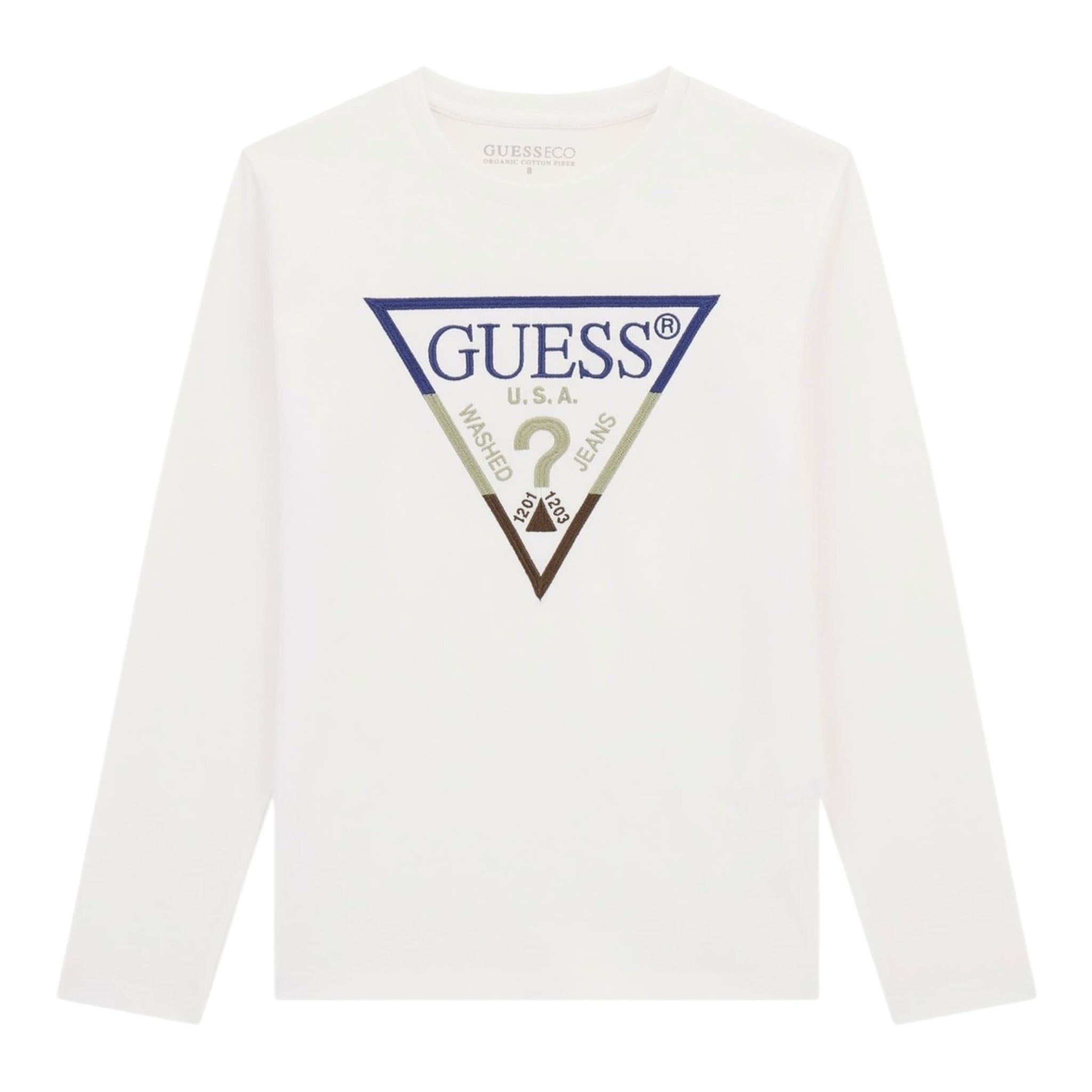 Guess Shirt Tinta Uinita con Stampa Bianco per Bambino L5YI06K8HM4 BIANCO GUESS 