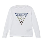 Guess Shirt Tinta Uinita con Stampa Bianco per Bambino L5YI06K8HM4X BIANCO GUESS 